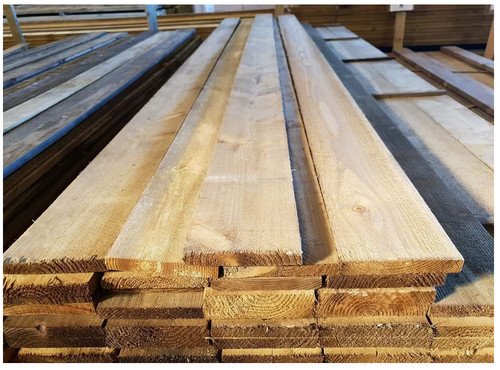 Wooden gravel board treated - wooden,