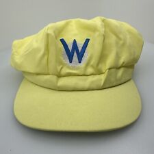 Super Mario Wario Adult Costume Character Yellow Hat Cap OSFM