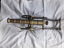Vintage Large Brass Cannon -