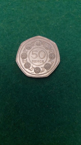 1988 gibraltar 50p fifty - 50p, pence