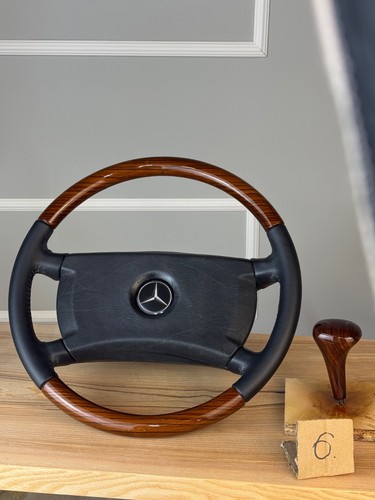 Mercedes wood steering wheel - wood,