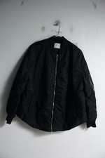 Primark Womens Oversized Bomber Jacket - Black - Small (e83)