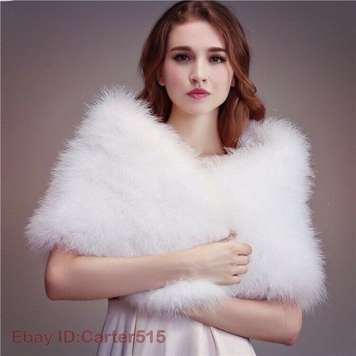 Real ostrich feather - fur, shawl