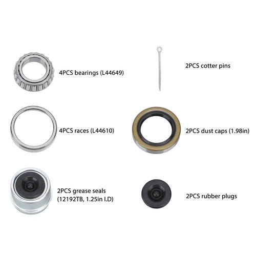 Sets boat trailer axle - sets,