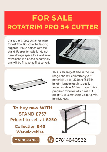 Rotatrim wide format cutter - 54,
