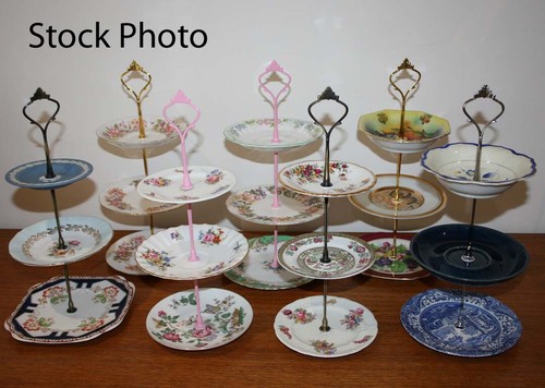 Selection small cake stands - of,