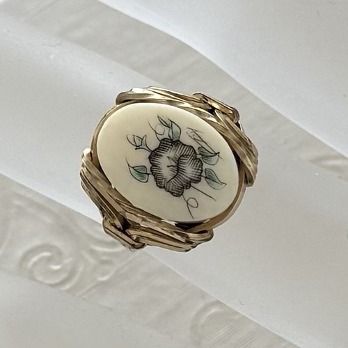 Scrimshaw 14k rolled gold - scrimshaw,