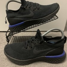 Nike Epic React Flyknit 2 Mens Trainers Size UK 7 Running Shoes Sneakers Black