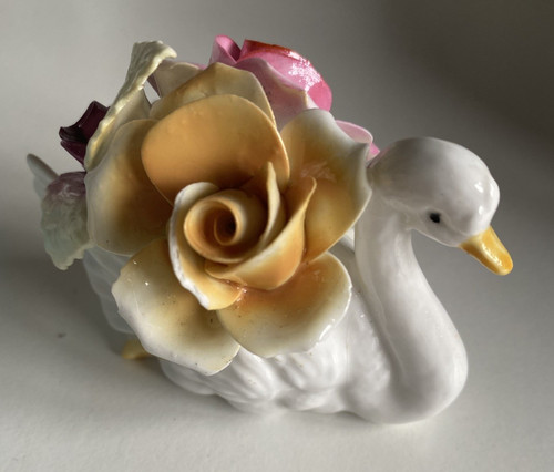 Thorley bone china swan with - china,
