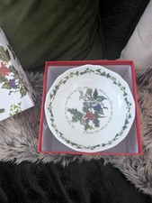Portmerion Holly and Ivy Scalloped Dish 14cm HV77254X Boxed Christmas