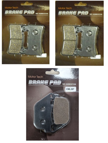 Front rear brake pads - front, &