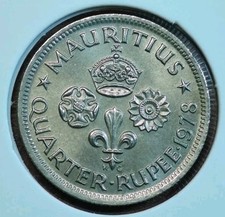 Mauritius 1/4 Rupee 1978 -