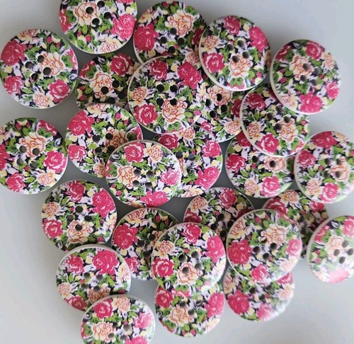 25mm large flower print - large,