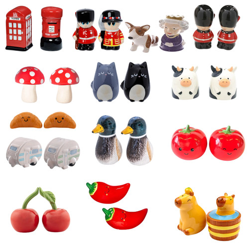 Ceramic salt pepper set - set,