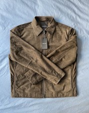 Massimo Dutti Dark Olive Nappa