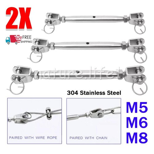 M8 304 stainless - 2x, m5/m6/m8