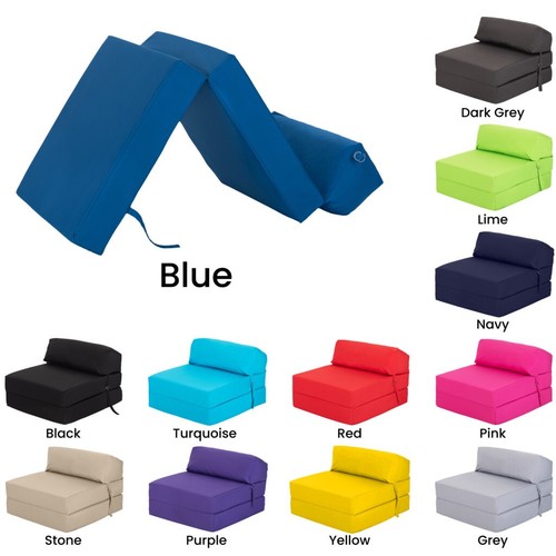Fold out bed chair single - out,