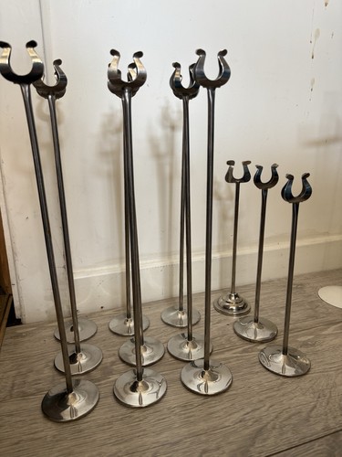 12x stainless steel menu card - steel,