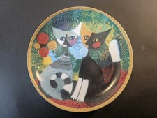 Rosina Wachtmeister 'Traute Weisamkeit' Cat Plate with Original Packaging 1997