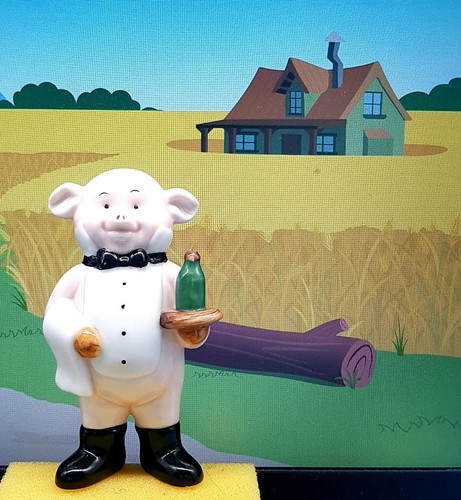 Novelty ceramic pig figurine - novelty,