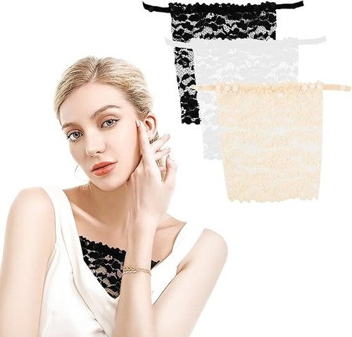 Lady lace clip mock - lady, clip-on
