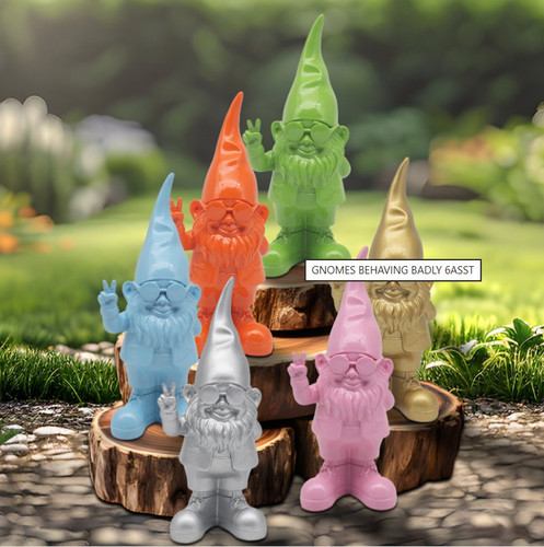Gnomes peace sign - sign, statue