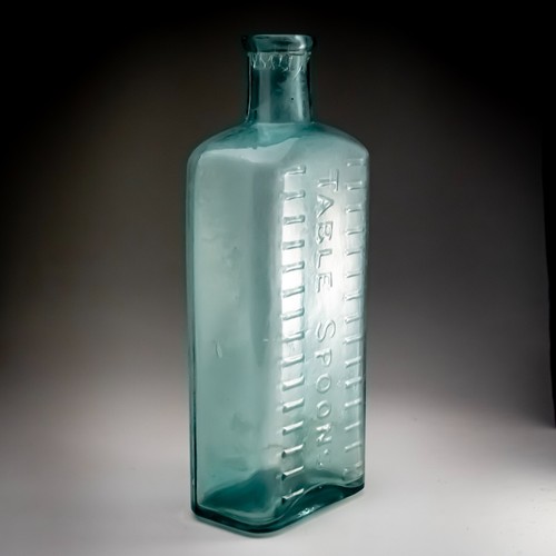 Antique glass medicine - glass,