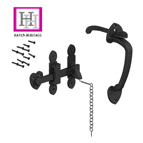 Thumb latch black cast - thumb,