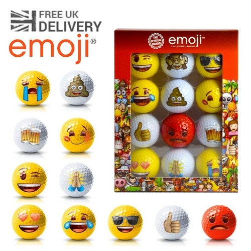 Emoji novelty golf balls - emoji,