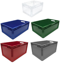 Heavy Duty Euro Plastic Stacking Industrial Storage Containers Boxes Crates