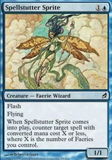 *MRM* FR/VF Spellstutter Sprite - MTG Lorwyn MTG Cautter Farfadette