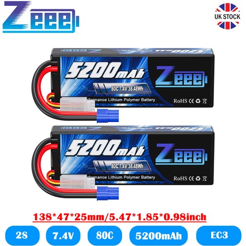 Zeee 2s lipo battery - 2x,