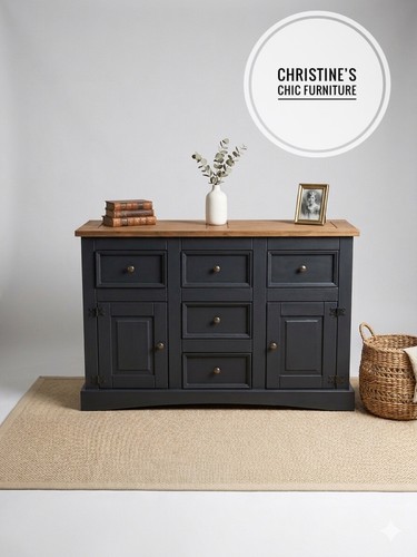Painted black solid - solid, wood
