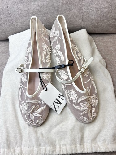 Zara nwt bridal - zara, embroidered