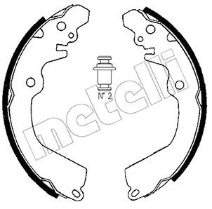 Rear brake shoe set - shoe, fits