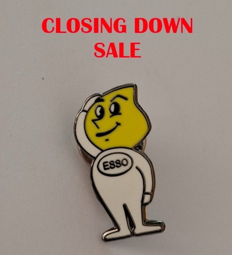Esso man hard enamel - pin, badge