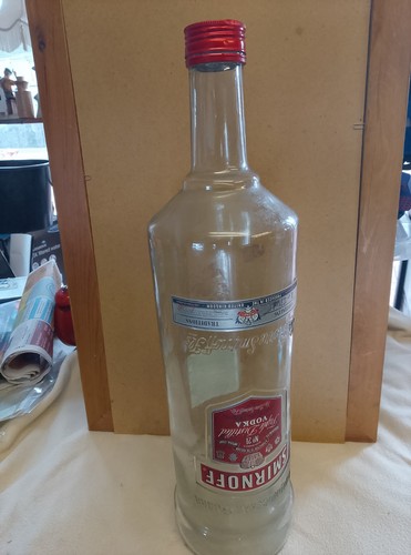 Smirnoff empty glass bottle - 3l,