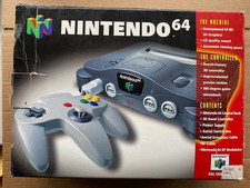 N64 CONSOLE BOXED WITH CLEAR