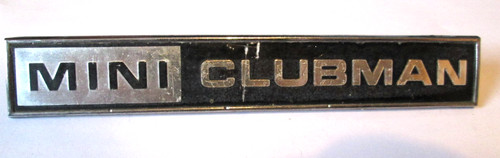 Mini clubman metal car badge - mini,