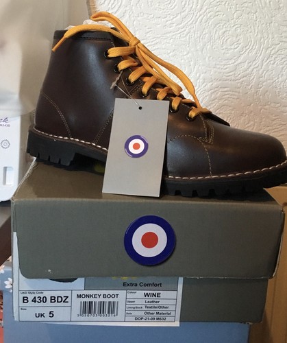 Grafters monkey boots - , oxblood