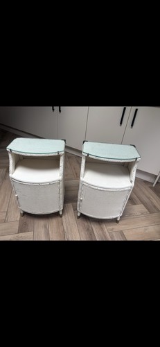 Lloyd loom white ottoman - white,