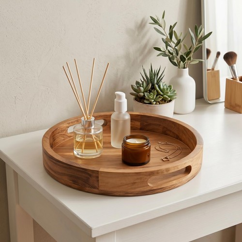 Large round serving - serving, tray