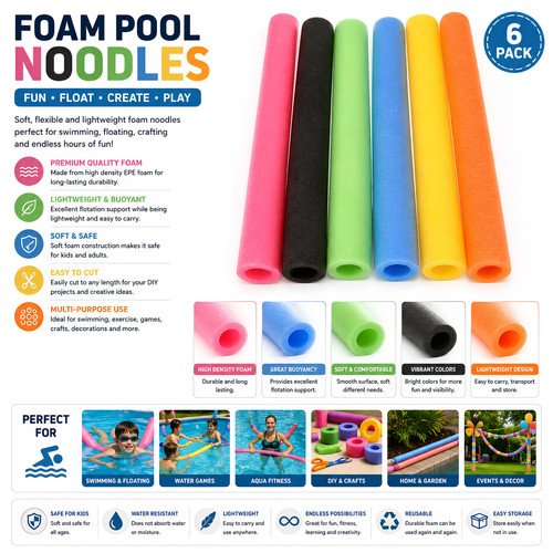 Swimming pool noodle float aid - swimming,