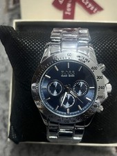 Silver with Blue Dial Hugo Boss Watch Men's Watch
