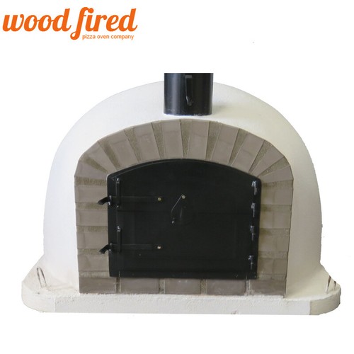 Outdoor wood fired pizza - fired, oven