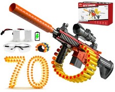 VATOS Automatic Foam Blaster Toy Gun M416 2 IN 1 Auto Manual Toy Gun w/ 70 Darts