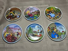Complete Set of 6 Barbara Furstenhofer Miniature Fairytale Plates