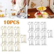 10-Set 3 Tiers Cake Plate Cupcake Stand Rack Fittings Handle Rod Wedding Party