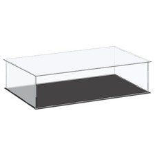 Acrylic Display Case Plastic Box Cube Storage Box Clear 41x21x10.5cm
