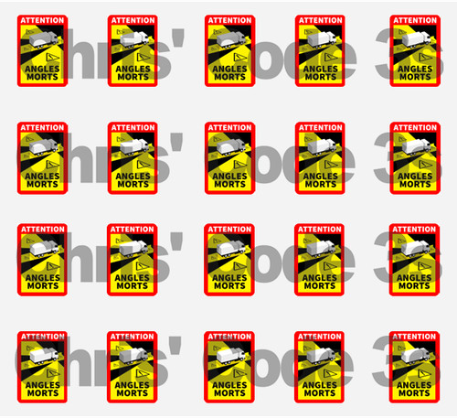 Code angles morts - 3, adhesive